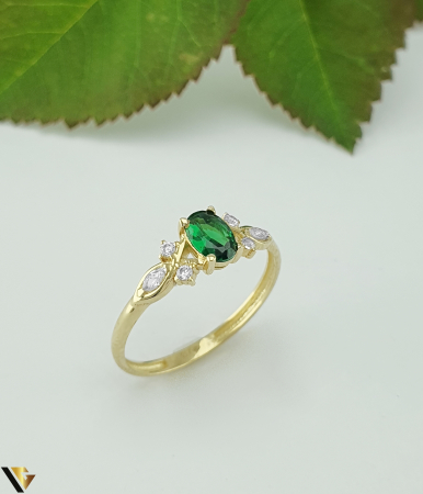 Inele din aur - Inel aur 14k, cubic zirconia