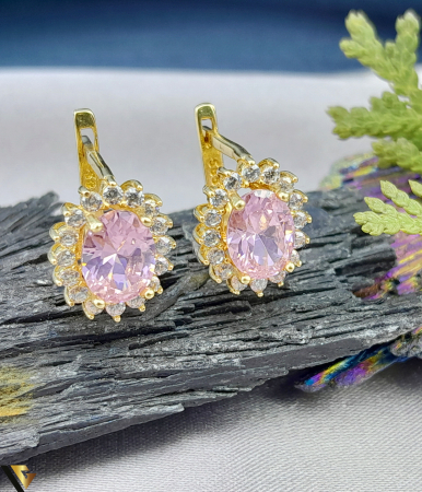 Cercei din aur - Cercei Aur 14k, Zirconiu