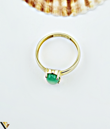 Inel aur 14k  Greutate: 2.13 grame Latime: 9 mm Diametru: 17.90 mm Masura: UE 16 / RO 56 (circumferinta) Marcaj / titlu: 585 Locatie: HARLAU Tel: 0723353111 [1]