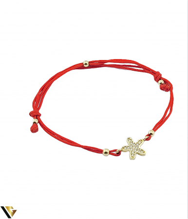 Bratari din aur - Bratara Aur 14k, Snur textil