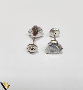 Cercei Aur 18K, Cristale din Zirconiu, 1.36 grame (IS) [2]