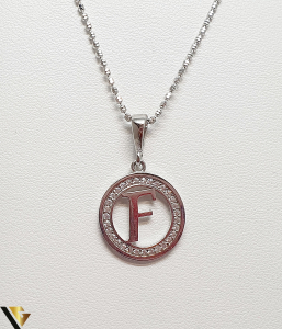 Pandantiv Litera "F", argint 925,, 1.68 gr (IS) [0]