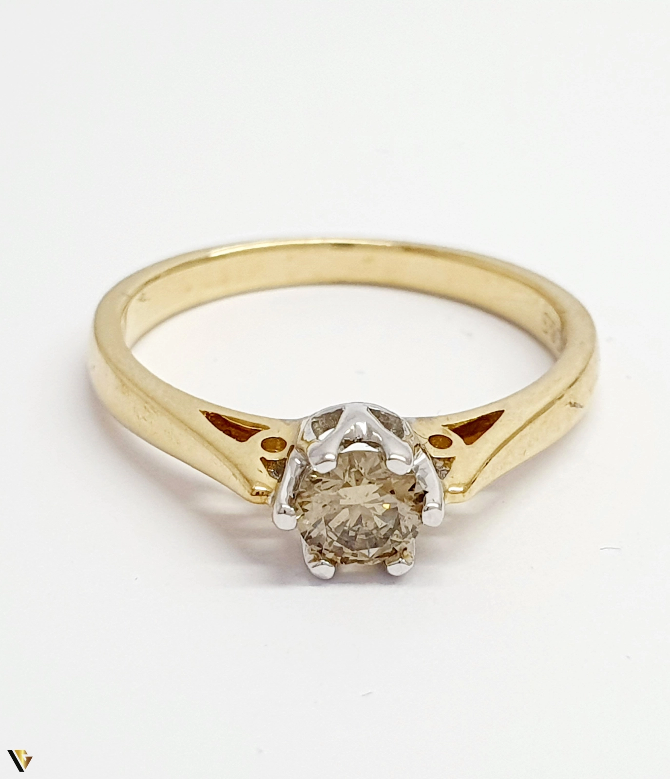Inel logodna aur 9K, Diamant de 0.33 ct, 2.16 grame (BC M) [1]