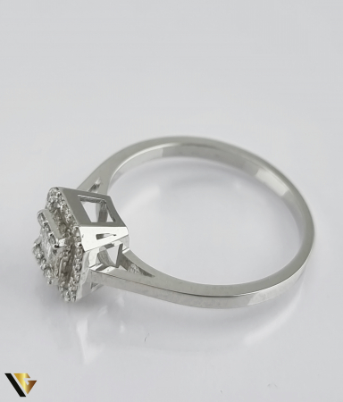 Inel Aur Alb 14k, Diamante de cca. 0.25 ct, 2.26 grame (S) [4]