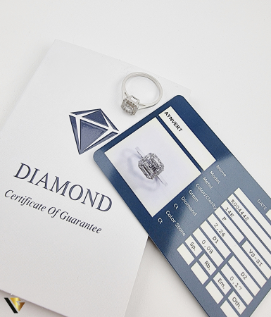 Inel Aur Alb 14k, Diamante de cca. 0.25 ct, 2.26 grame (S) [5]