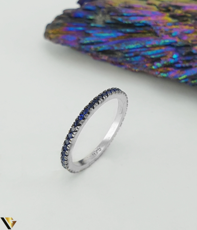 Inele din argint - Inel argint 925, model eternity cu cubic zirconia
