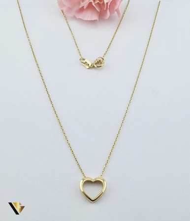 Bijuterii din aur - Lant cu Pandantiv Aur 14k, Inima