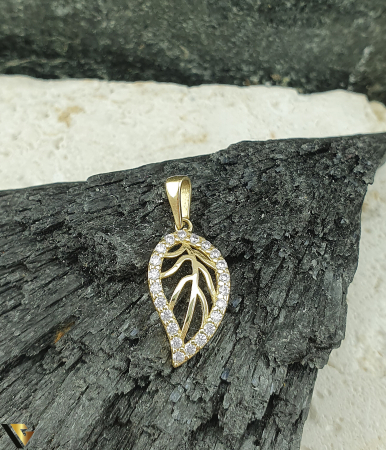 Pandantive din aur - Pandantiv Aur 14K,  Zirconiu