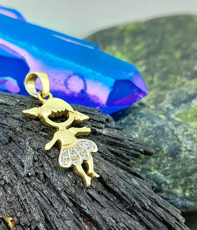 Pandantive din aur - Pandantiv Aur 14k , Fetita