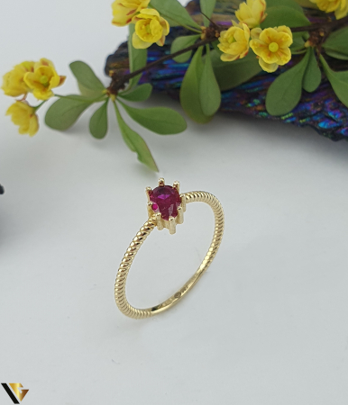 Inele din aur - Inel Aur 14k, Rubin