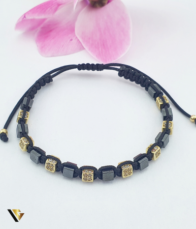 Bratari din aur - Bratara Snur Textil, Aur 14k