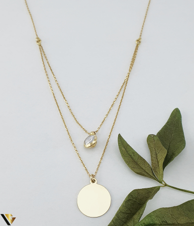 Coliere si lanturi din aur - Colier cu Pandantive Aur 14k