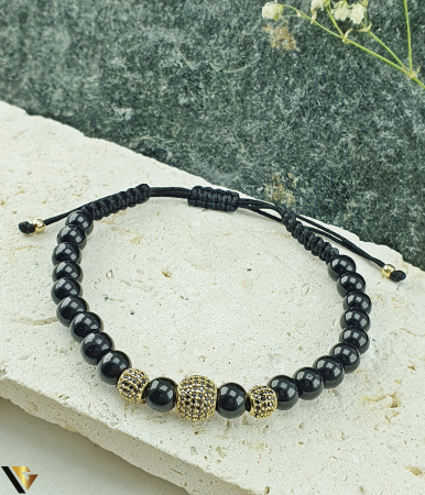 Bratara Snur Textil, Aur 14k