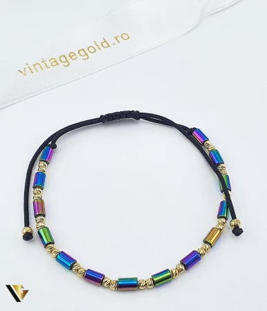 Bijuterii din aur - Bratara Snur Textil, Aur 14k