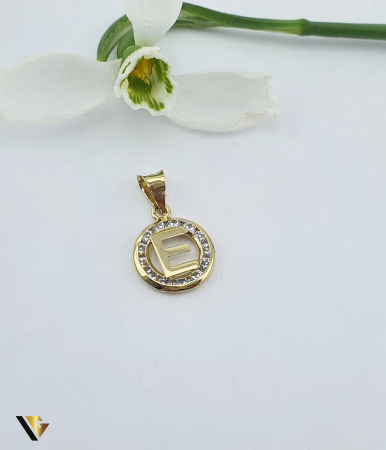 Bijuterii din aur - Pandantiv Aur 14K, Initiala E