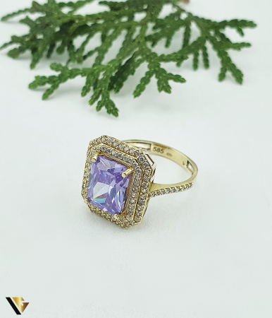 Inel Aur 14k, Zirconiu [1]