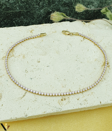 Bratari din aur - Bratara Aur 14k, Zirconiu