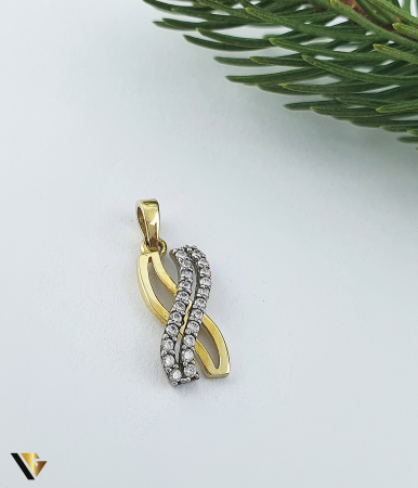 Pandantive din aur - Pandantiv Aur 14k, Zirconiu