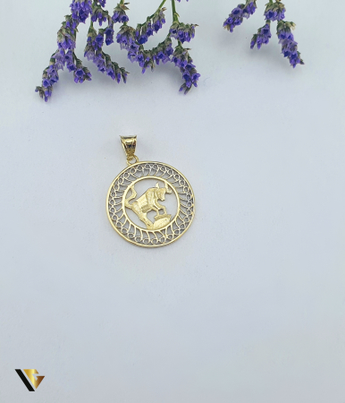 Pandantive din aur - Pandantiv Aur 14K, Zodia Taur