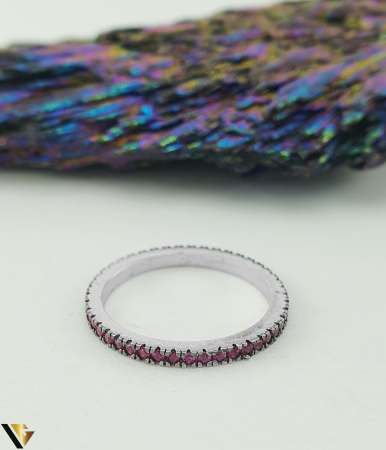 Inel argint 925, model eternity cu cubic zirconia [1]
