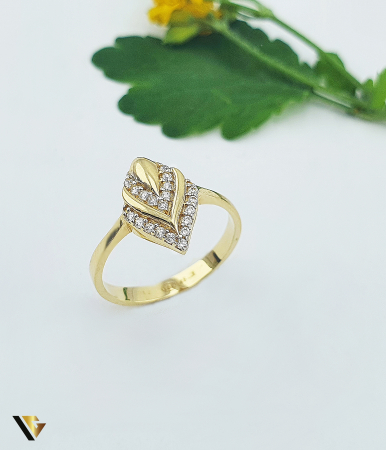 Inele - Inel Aur 14k, Zirconiu