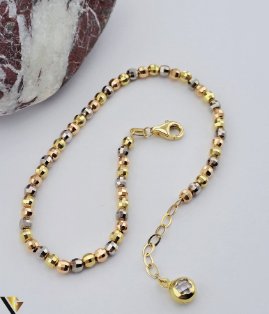 Bratara aur 14k Greutate: 5.18 grame Latime: 3 mm Lungime: 20 cm Marcaj / Titlu: " 585 " Locatie: Harlau 0723 353 111 [2]