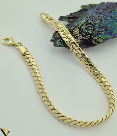 Bratara aur 14k Greutate: 7.24 grame Latime: 5.60 mm Lungime: 19 cm Marcaj / Titlu: " 585 " Locatie: Harlau 0723 353 111 [1]