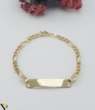 Bijuterii din aur - Bratara aur 14k, model cu placuta