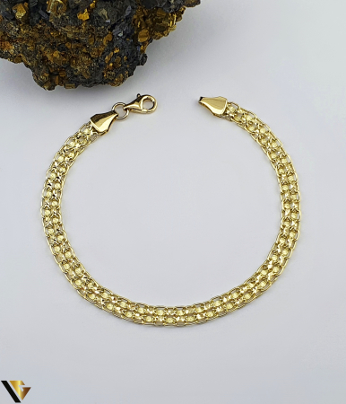 Bratari - Bratara aur 14k Greutate: 4.54 g Lungime:19 cm Latime: 6 mm Marcaj / Titlu: "585" Locatie: Bacau Calea Marasesti Tel:0756943079