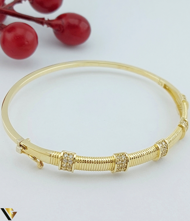 Bratari din aur - Bratara Fixa Aur 14k, Cubic Zirconia