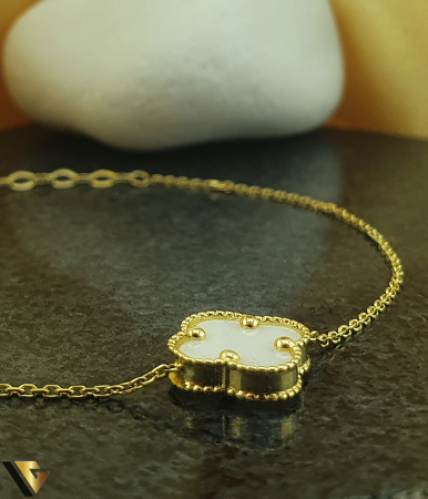Bratara Aur 14K, Floare ceramica [1]