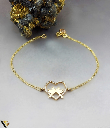 Bratari din aur - Bratara Aur 14k, Inima