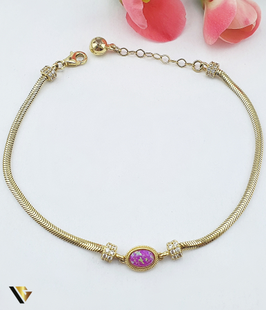 Bratari din aur - Bratara Aur 14k, Opal roz