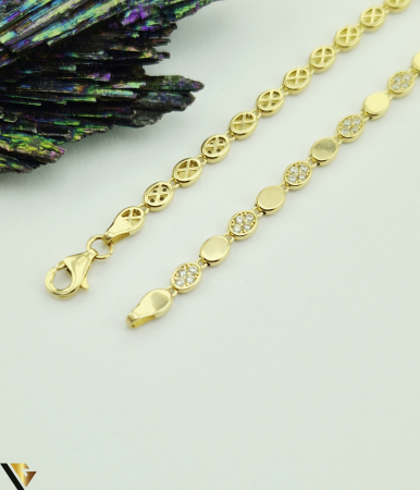 Bratara aur 14k Greutate: 4.71 grame Latime: 3.47 mm Lungime: 20 cm Marcaj / Titlu: " 585 " Locatie: Harlau 0723 353 111 [2]