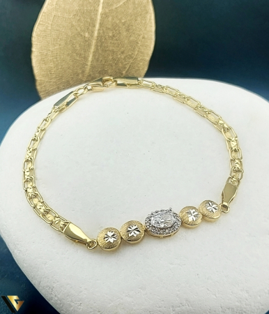 Bratari din aur - Bratara Aur 14k, Zirconiu