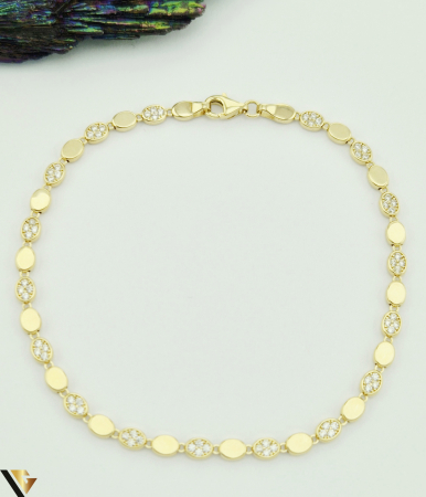 Bratari din aur - Bratara aur 14k Greutate: 4.71 grame Latime: 3.47 mm Lungime: 20 cm Marcaj / Titlu: " 585 " Locatie: Harlau 0723 353 111