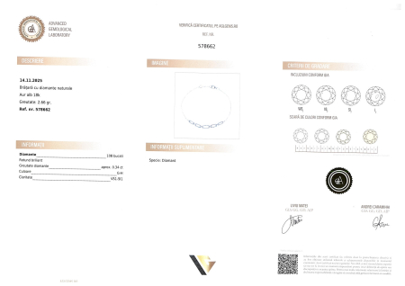 Bratara Aur 18K, Diamante 0.34 ct [3]