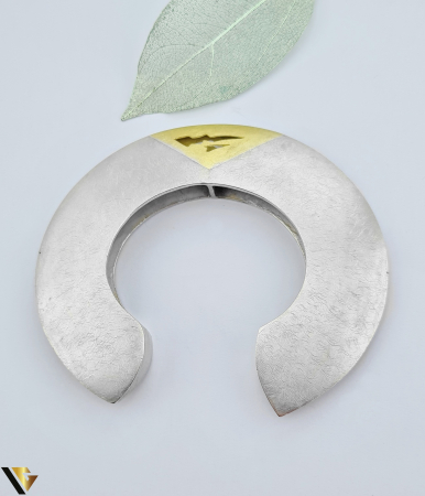 Bratara Fixa Argint 925, Aur 18k si Diamant 0.04 ct [1]