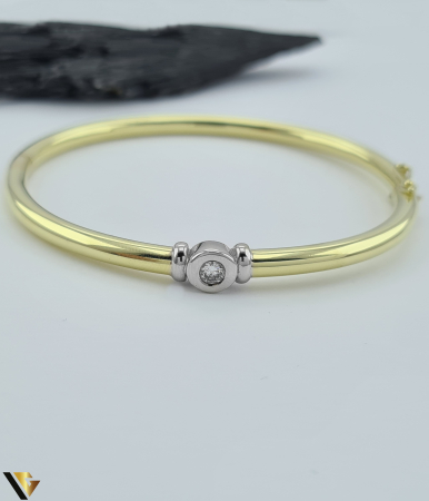 Bratari cu diamante - Bratara Fixa Aur 14k, Diamant 0.17 ct