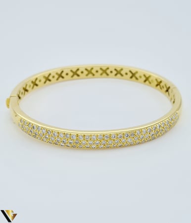 Bijuterii din aur - Bratara Fixa Aur 18k, Diamante 2.28 ct, 620 lei/g