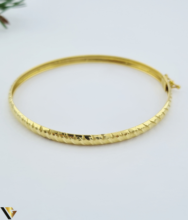 Bratari din aur - Brățară fixă din aur 14K, cubic zirconia