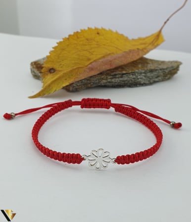 Bijuterii din argint - Bratara Snur textil, Argint 925