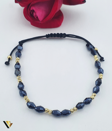 Bijuterii din aur - Bratara Snur Textil, Aur 14k