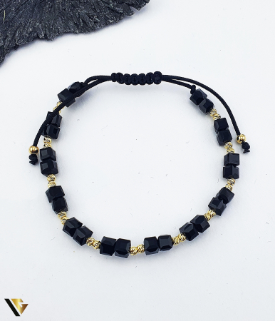 Bratari din aur - Bratara Snur textil, Aur 14k