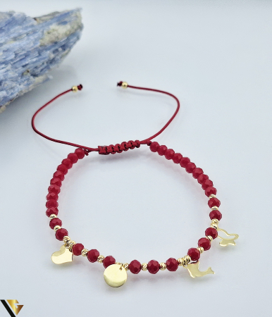 Bratari din aur - Bratara Snur textil, Aur 14k