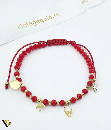 Bijuterii din aur - Bratara Snur Textil, Aur 14k