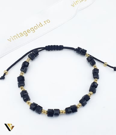 Bijuterii din aur - Bratara Snur Textil, Aur 14k