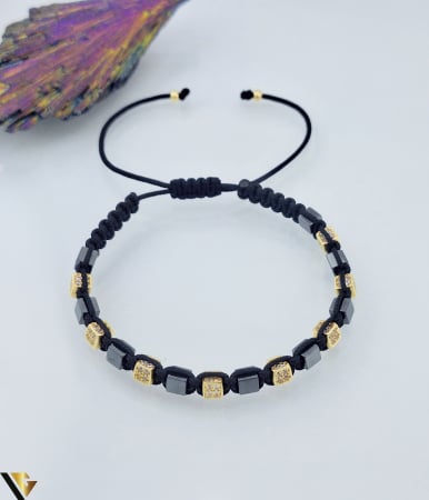 Bratari din aur - Bratara Snur Textil, Aur 14k