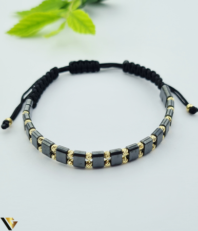 Bratari din aur - Bratara Snur Textil, Aur 14k