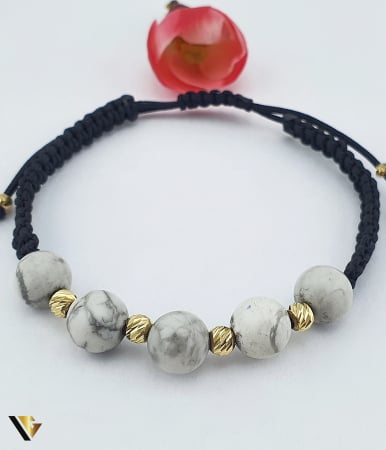 Bratari din aur - Bratara Snur Textil, Aur 14k